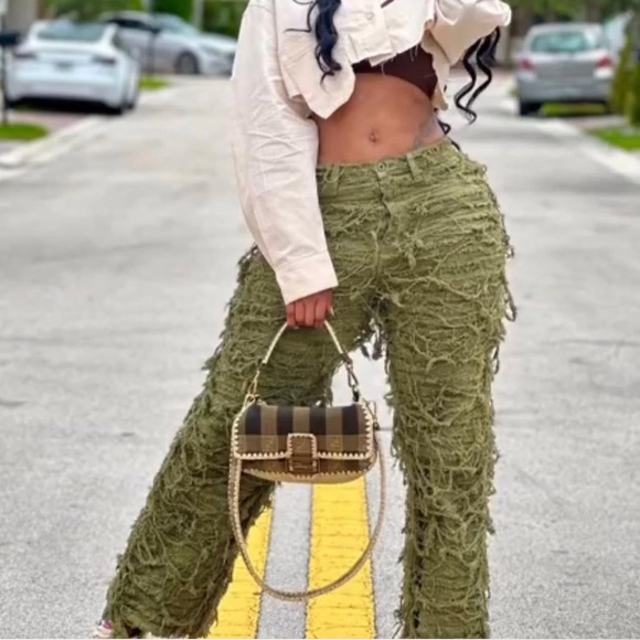 Camo Ripped Pants - Picture 9 of 13